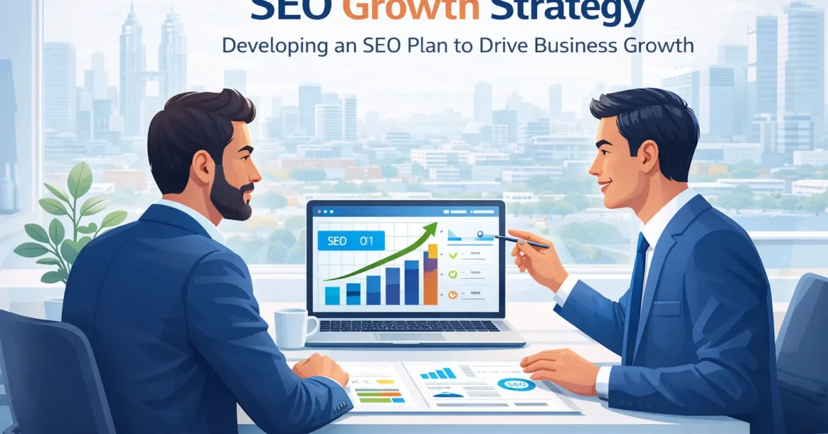 Best SEO company in Mumbai planning search engine optimization strategy with keyword ranking and growth analytics dashboard