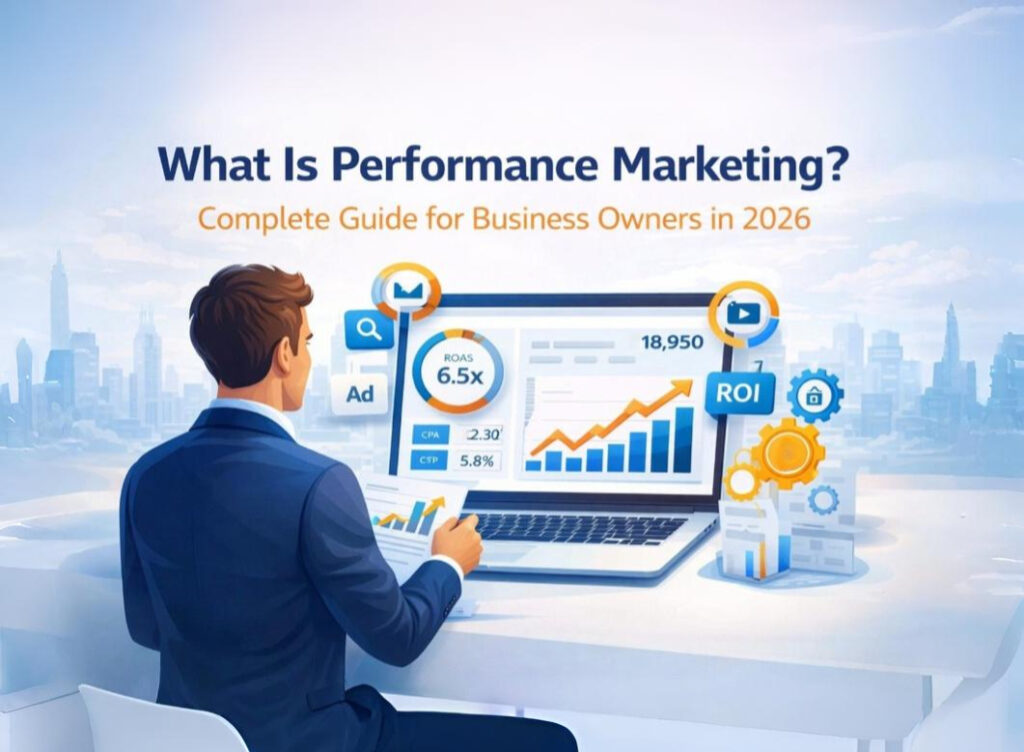 What is performance marketing dashboard showing ROI ROAS CPA and measurable campaign growth in 2026