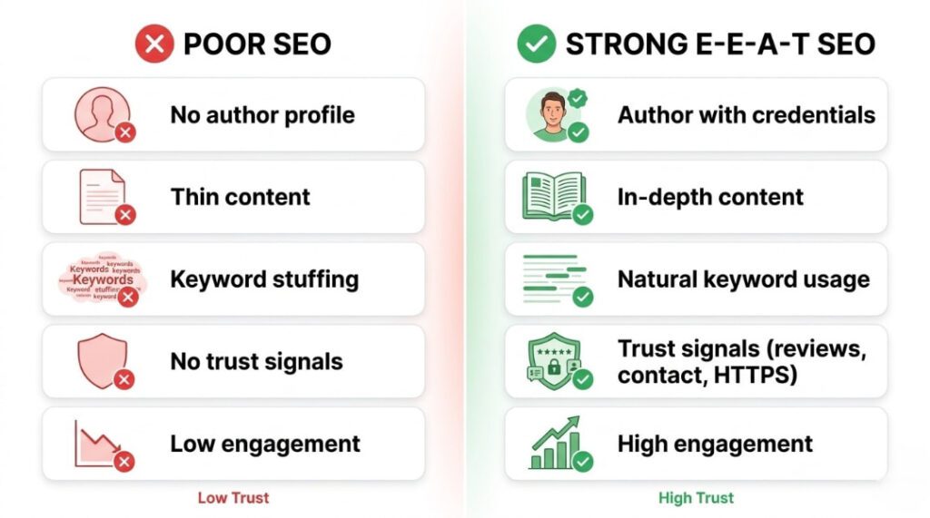 Common E-E-A-T SEO Mistakes