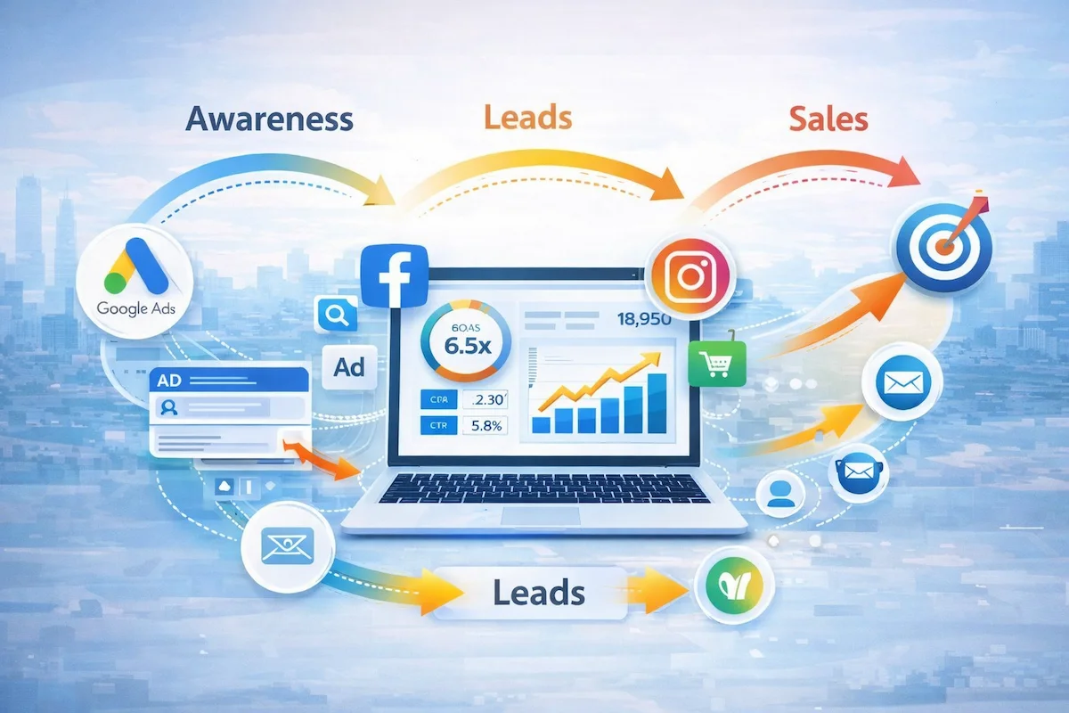 digital marketing solutions strategy ecosystem seo advertising analytics