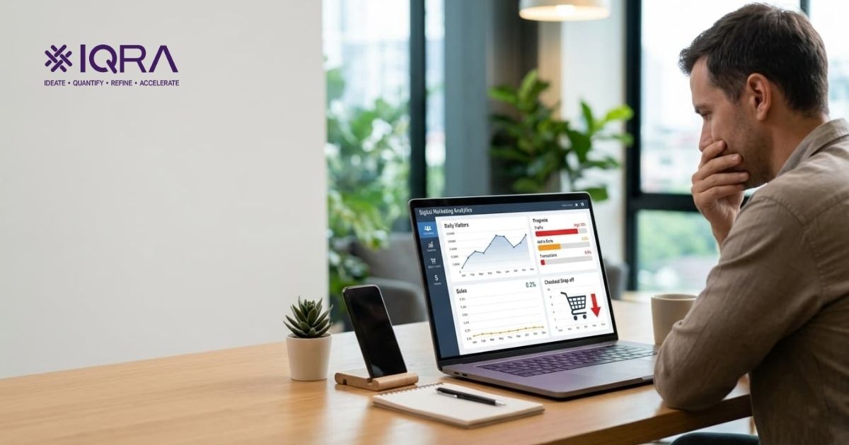 E-Commerce and Digital Marketing strategy showing high traffic but low sales conversion