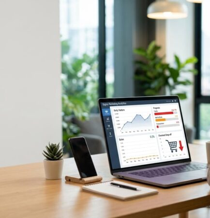 E-Commerce and Digital Marketing strategy showing high traffic but low sales conversion