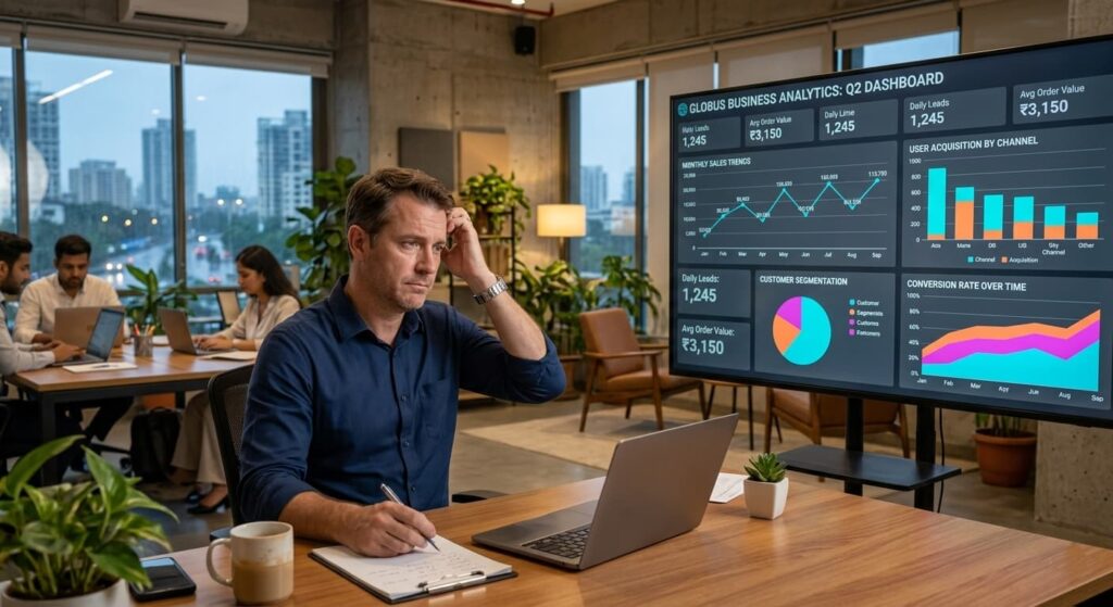 business not analyzing website data or conversion metrics