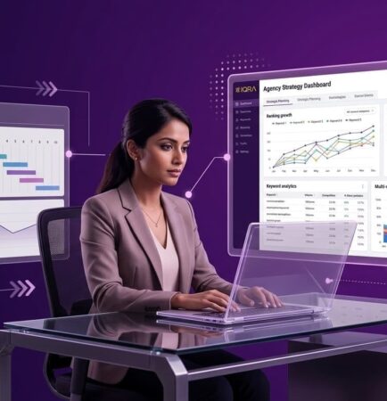 business owner reviewing SEO strategist & proposals from freelancer and agency